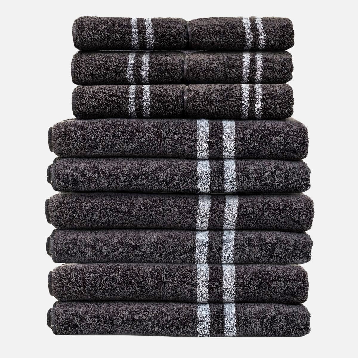 Mizu Antibacterial 6x Smart Towel Set - Black